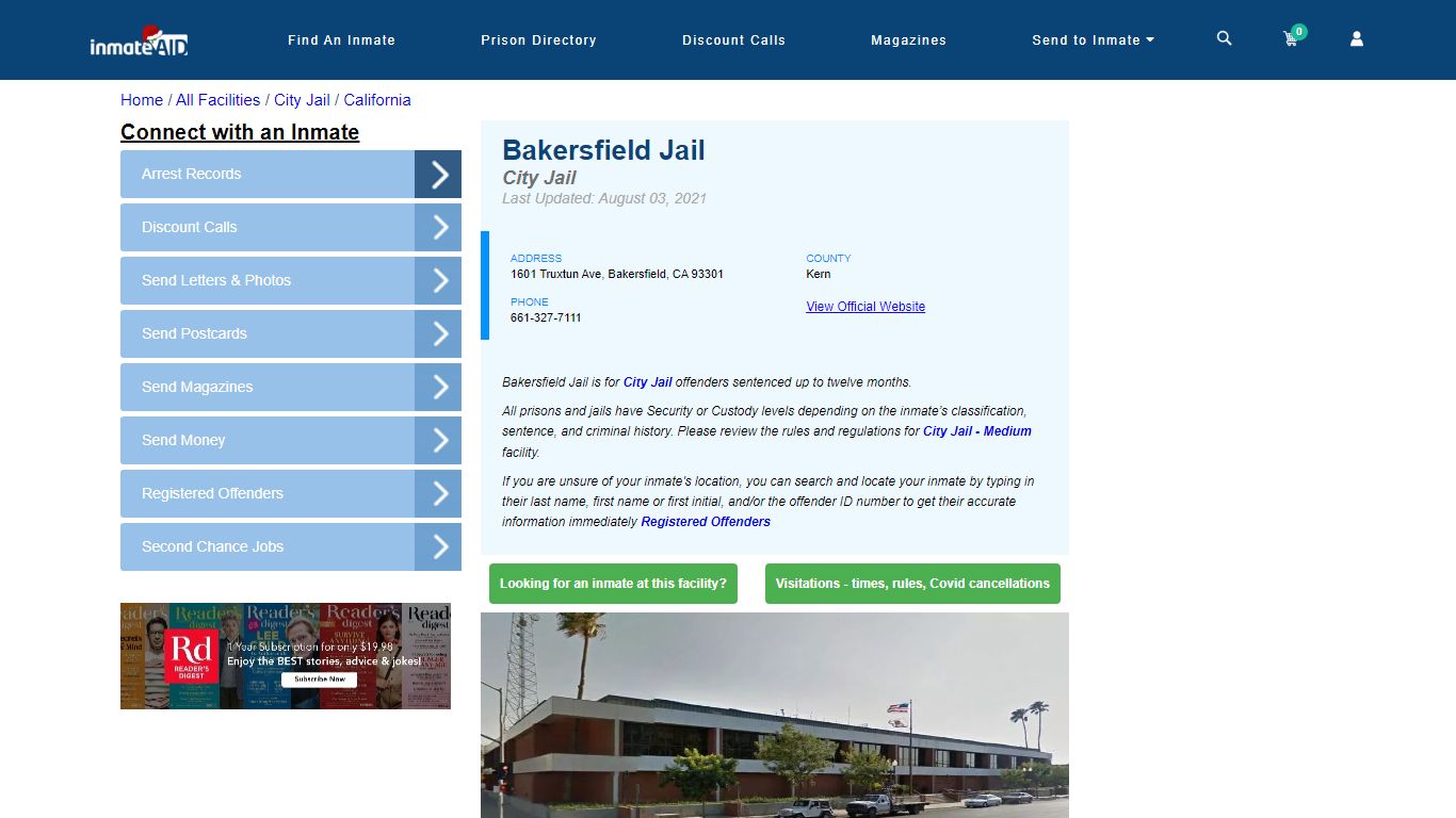 Bakersfield Jail | Inmate Locator